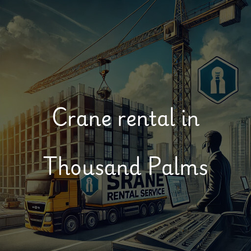 Crane rental in Thousand Palms