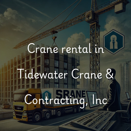 Crane rental in Tidewater Crane & Contracting, Inc