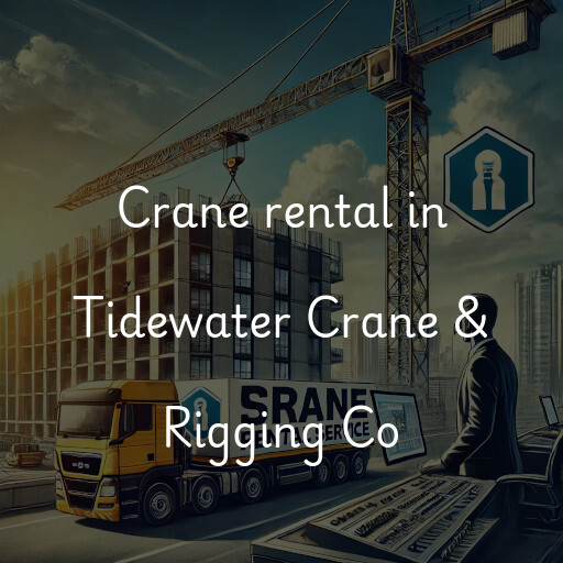 Crane rental in Tidewater Crane & Rigging Co