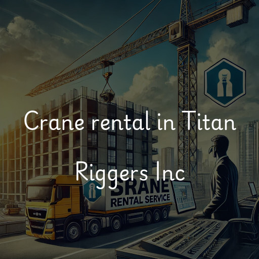 Crane rental in Titan Riggers Inc