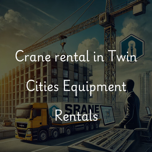 Crane rental in Twin Cities Equipment Rentals