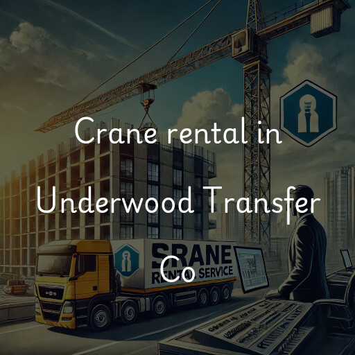 Crane rental in Underwood Transfer Co