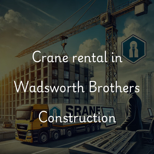 Crane rental in Wadsworth Brothers Construction