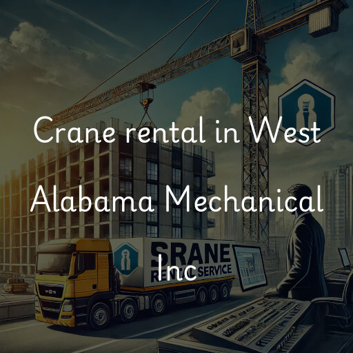 Crane rental in West Alabama Mechanical Inc