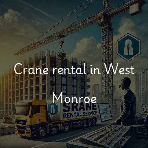 Crane rental in West Monroe