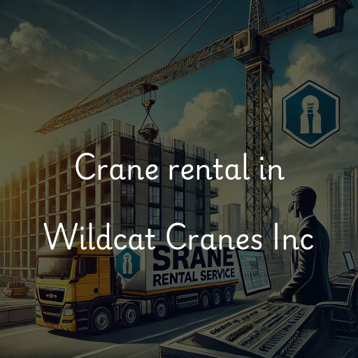 Crane rental in Wildcat Cranes Inc