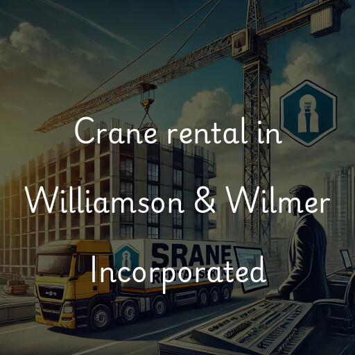 Crane rental in Williamson & Wilmer Incorporated