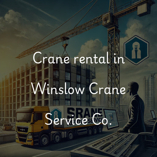 Crane rental in Winslow Crane Service Co.