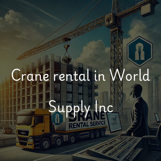 Crane rental in World Supply Inc