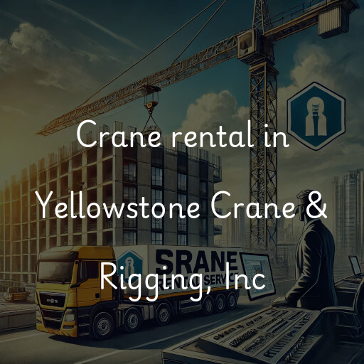 Crane rental in Yellowstone Crane & Rigging, Inc